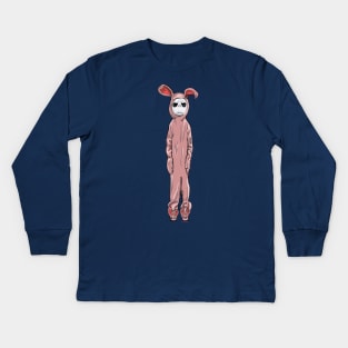 Pink Nightmare Kids Long Sleeve T-Shirt